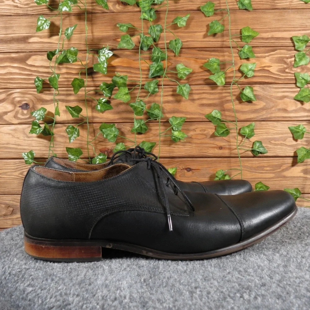 Florsheim Postino Men's 9.5 Black Leather‎ Cap Toe Oxford Dress Shoes Formal